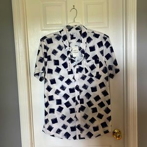 Mens short sleeve button down